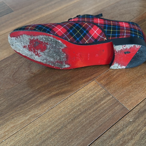 Christian Louboutin Fred Tartan plaid oxfords as seen on Taylor Swift - Picture 5 of 7